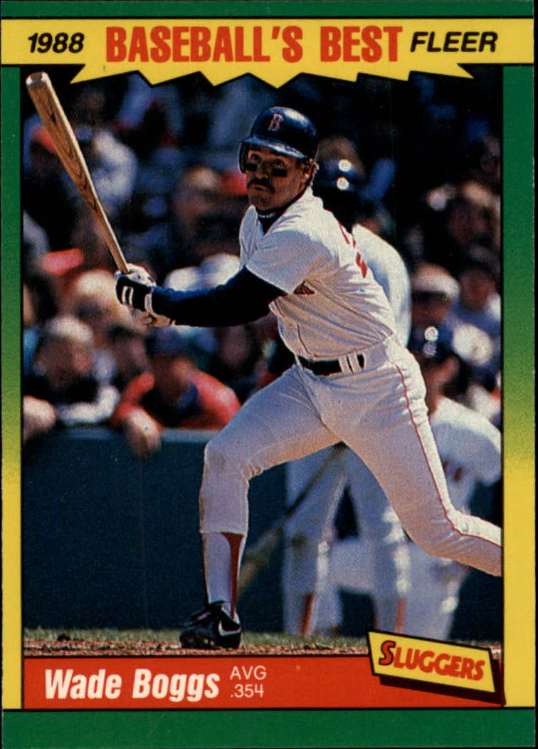 1988 Fleer Sluggers/Pitchers Baseball Cards    002      Wade Boggs